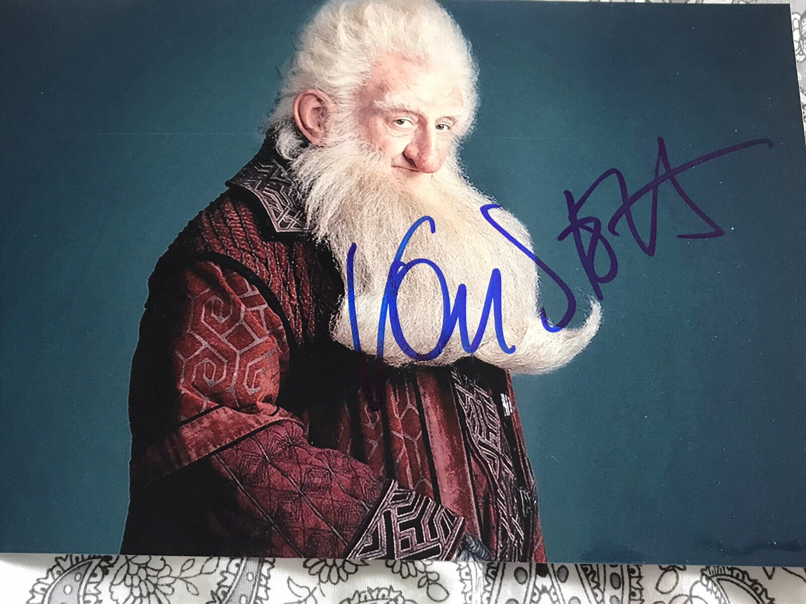 Ken stott the hobbit 9x6 signed Photo Poster painting