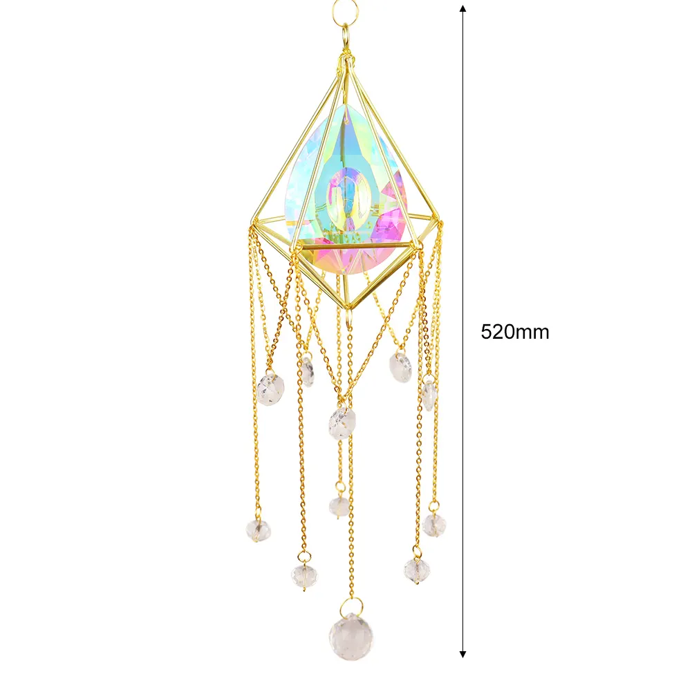 Crystal  Pipa Hanging Metal Pendant Home Garden Car Decoration