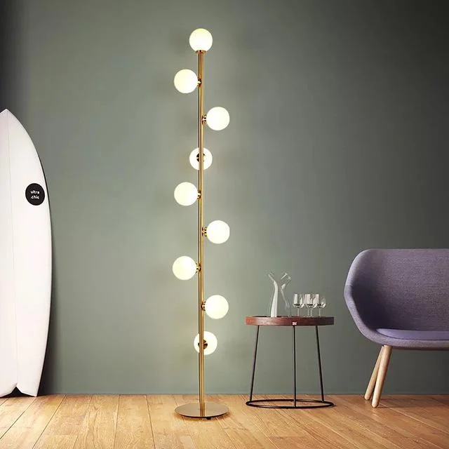 Modern LED living room standing lamp bedside lights home deco lighting Glass ball fixtures Nordic bedroom floor lamps