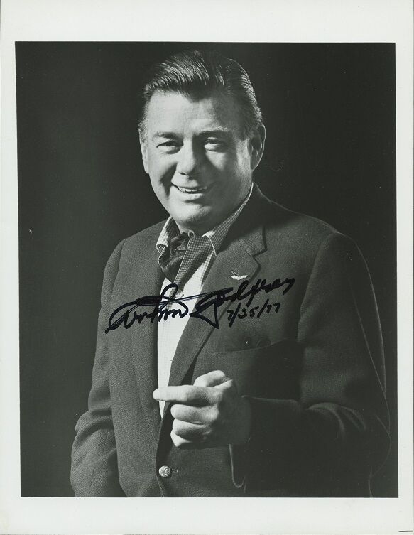 ARTHUR GODFREY Signed Photo Poster painting & Note