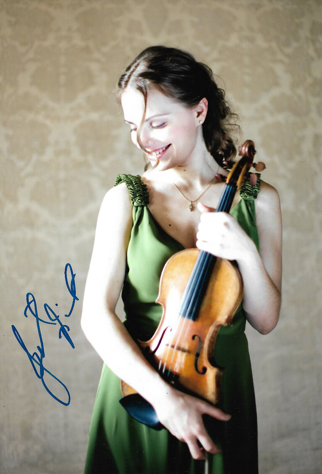 Julia Fischer Violine signed 8x12 inch Photo Poster painting autograph