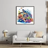 Underwater World Turtle-11CT Stamped Cross Stitch 40*40cm/15.75*15.75in