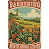 Gardening Because Murder Is Wrong - Metal Tin Signs(8*12Inch/12*16Inch)