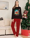 Halloween Family Parent-child Christmas Plaid Cartoon Pajamas
