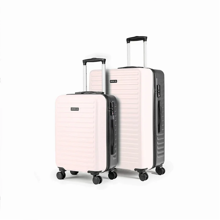 Starklite Ivory Grey Dual Tone Hard-Sided Luggage (20" + 28")