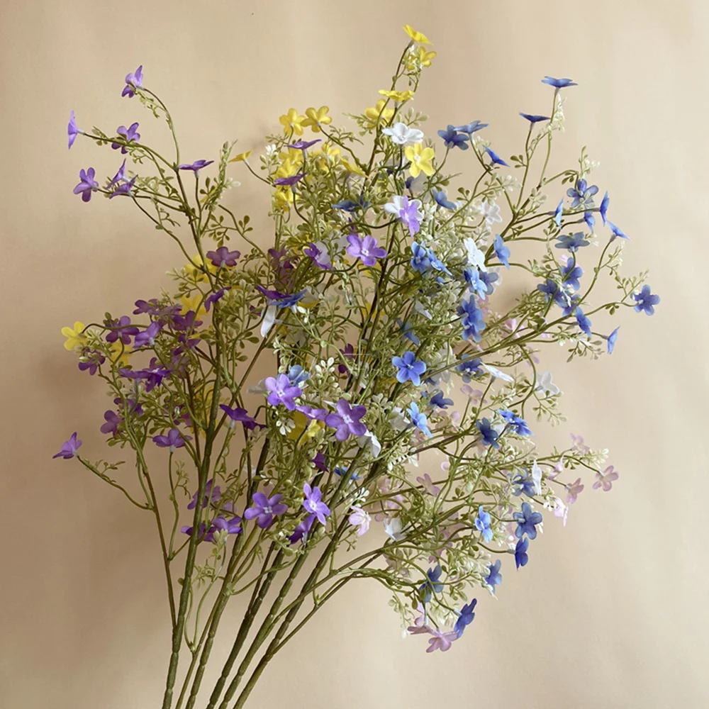 Blue Fake Forget Me Not Wildflowers - 30.5"
