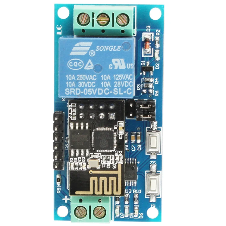 ESP8266 ESP-01s 5V WiFi Relay Module with STM8S Microcontroller Chip Programl IoT App Remote Home Control WiFi Relay