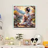 Kimono Girl-11CT Stamped Cross Stitch 50*50cm/19.69*19.69in