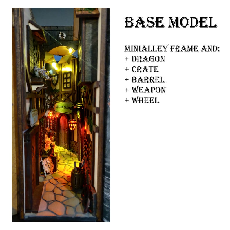 Hot Sale Medieval Alleyworld Bookshelf Insert Box