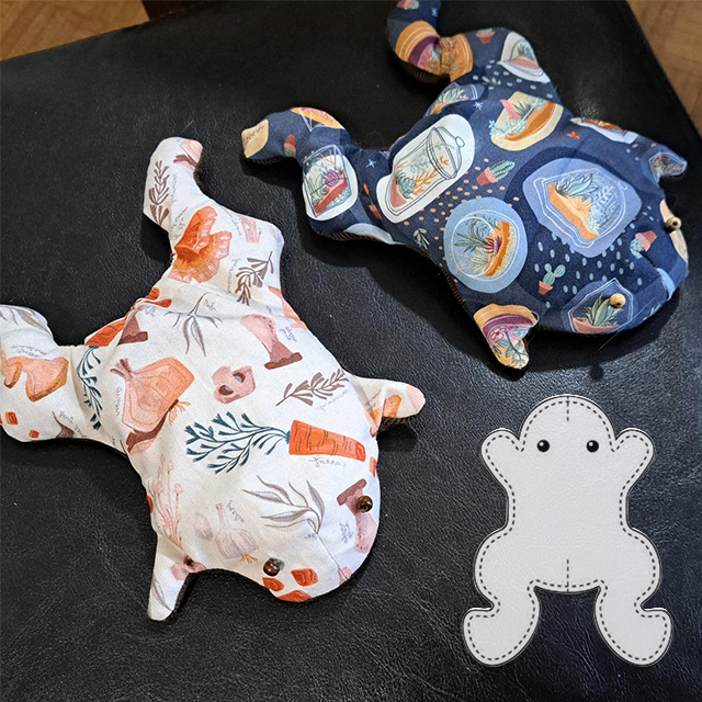 Stuffed Frog Toy Sewing Template Ruler Set - With Instructions
