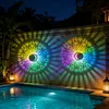 Solar Fence Lights Mandala Theme Waterproof Metal Solar Powered Deck Step Stair Lights for Garden Post Patio Decor Gifts for Women Mom