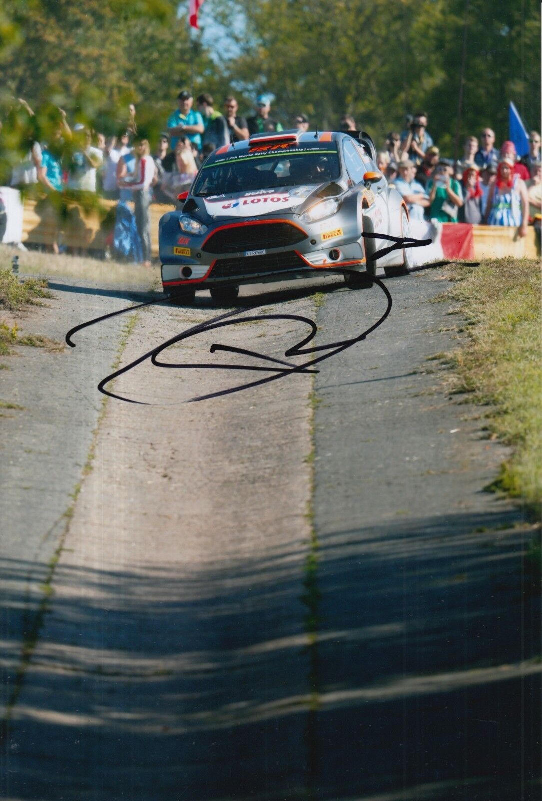 Robert Kubica Hand Signed 12x8 Photo Poster painting Ford Fiesta Rally 3.