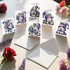 12Pcs Lavender Gnome DIY Diamond Painting Greeting Cards for Adult Holiday Gifts