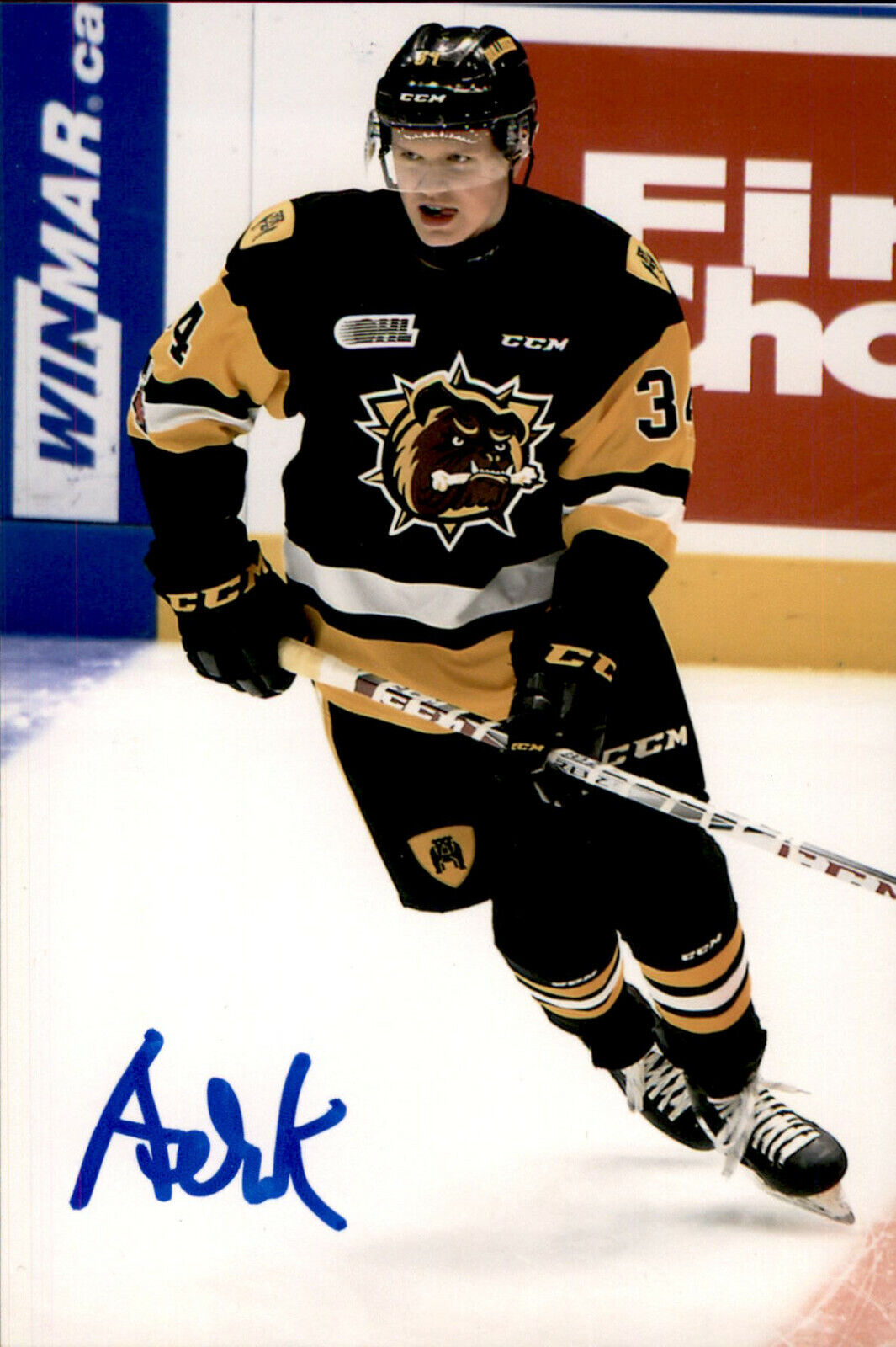 Arthur Kaliyev SIGNED 4x6 Photo Poster painting HAMILTON BULLDOGS / LOS ANGELES KINGS