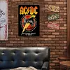 AC/DC - Panneaux en &eacute;tain m&eacute;tallique(20*30cm/30*40cm) - Musique