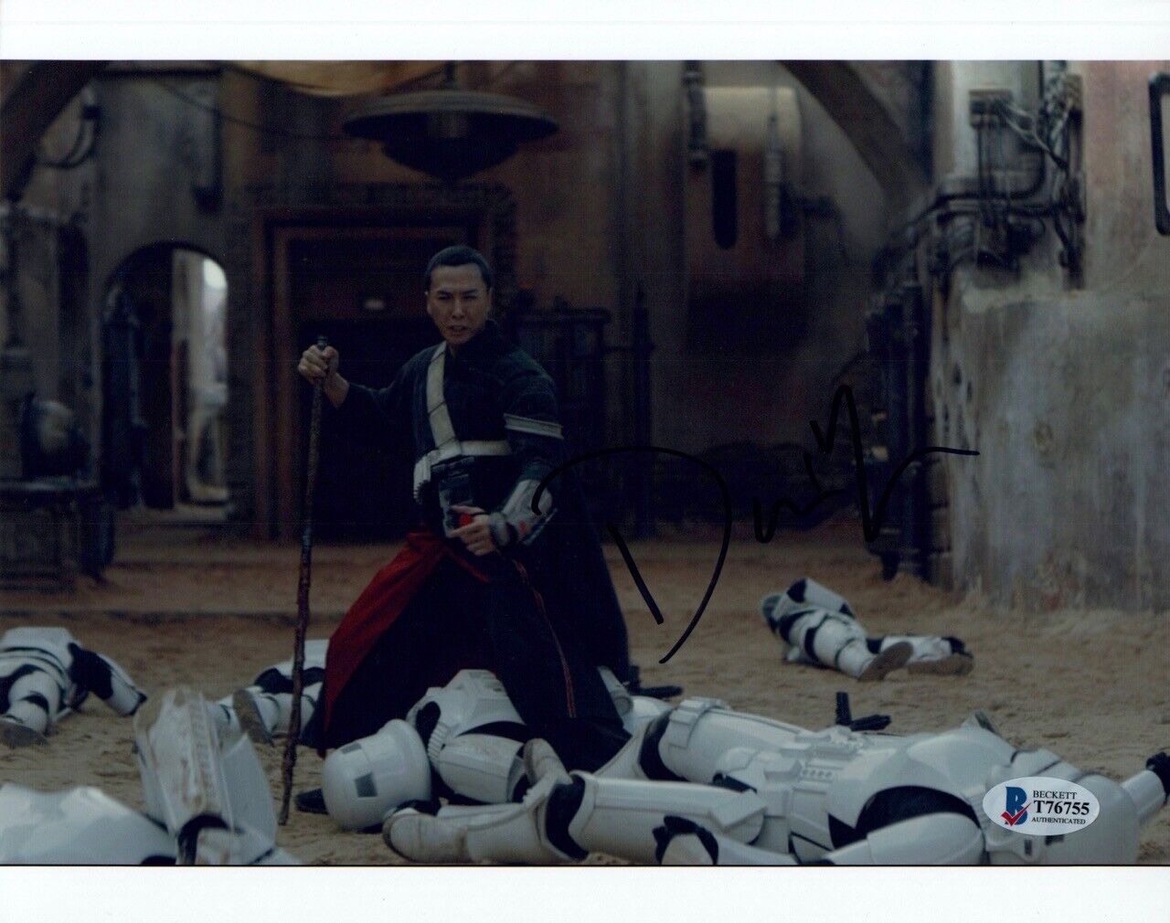 Donnie Yen Signed Autographed 8x10 Photo Poster painting Star Wars Rogue One BAS Beckett COA