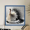 (Stamped/Counted) Piano Girl-11CT Cross Stitch 40*40cm