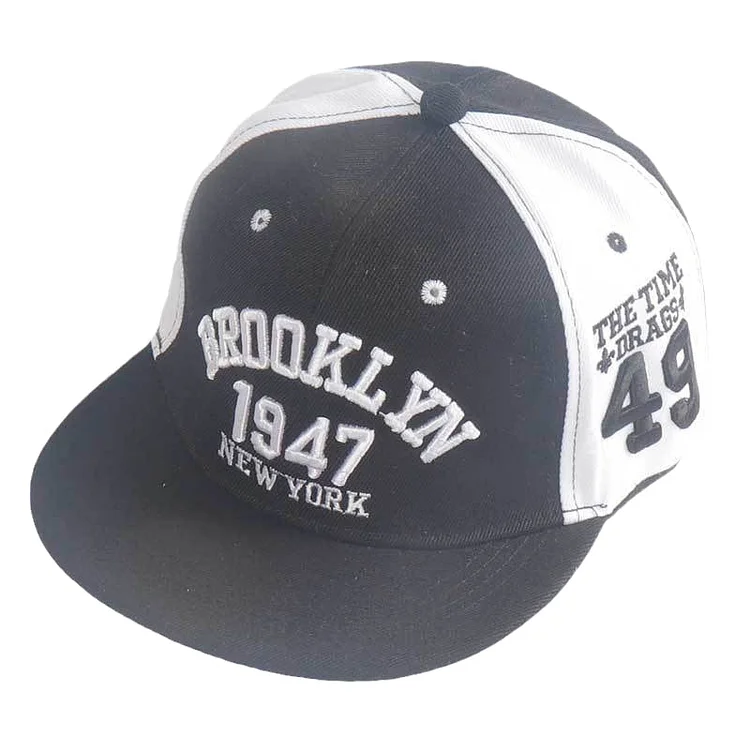 Summer Breathable Quick Drying Black White Snapback Hat Adult Sports Hip Hop Outdoor Sun Baseball Cap Gorra De Hip Hop