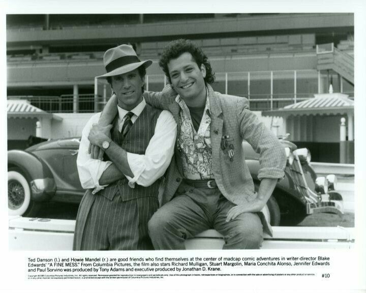 Ted Danson Howie Mandel A Fine Mess 1985 Original Press 8X10 Photo Poster painting