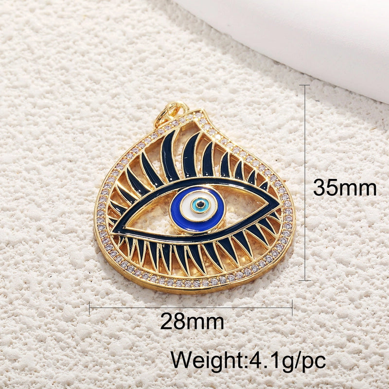 1 Piece Copper Geometric Heart Shape Pendant