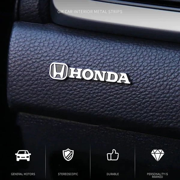 Car Interior Metal Car Stickers (4PCS)