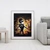 (Counted/Stamped) 11CT Halloween Skeleton-Cross Stitch-40*50cm/15.7x19.7in