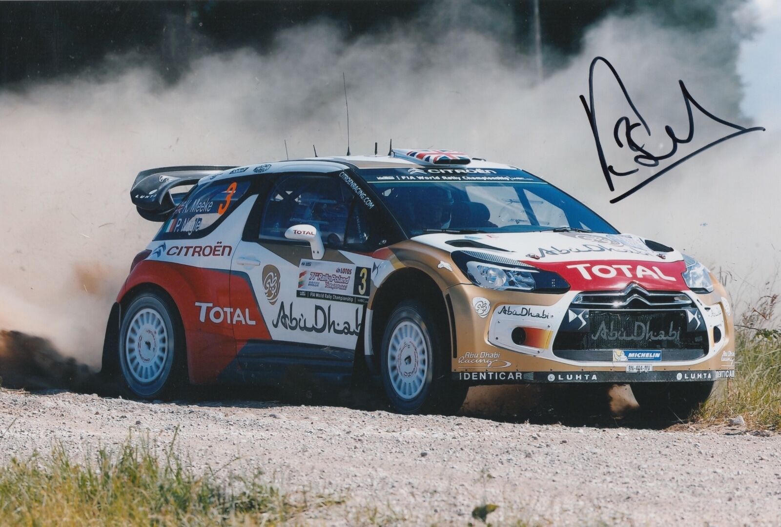 Kris Meeke Hand Signed Photo Poster painting 12x8 Citroen Rally 4.