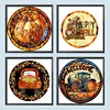 4pcs Diamond Painting -DIY Round Drill Autumn Pumpkin