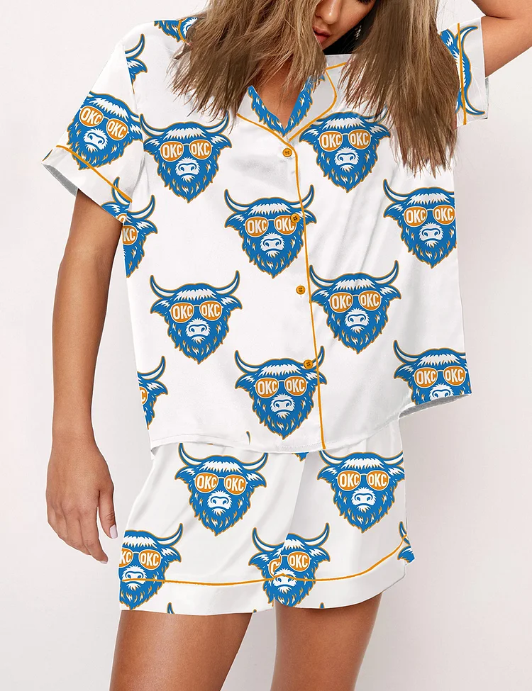 Women's Oklahoma City Thunder 2025 Western Conference Champions Thunder Up Pajama Set