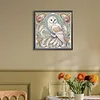 Diamond Painting-DIY Full Round Drill Owl(40x40cm)