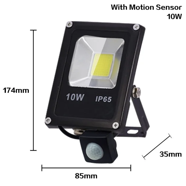 Motion Sensor LED FloodLight 50W 30W 10W Outdoor Lighting Waterproof IP65 Reflector Led Flood Light Spotlight Exterieur
