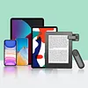 For Kindle 2-Iin-1 Page Clicker Rechargeable Wireless Smart Tablet Novel Page Turners Multi-Purpose E-Book Photography Tool for iPad Tablets Reading Novels Taking