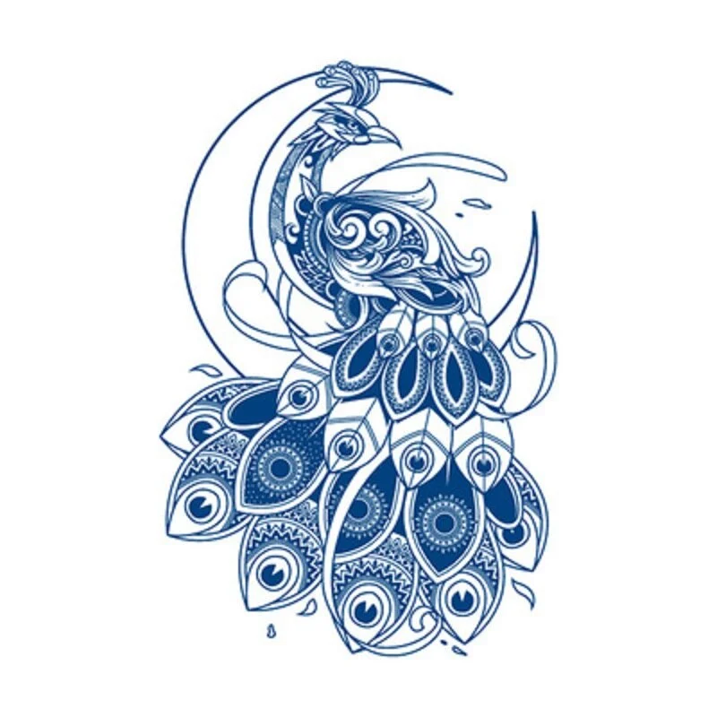 1PC Waist Sexy Body Art Ink Juice Flower Lion Flash Tattoos Lasting Waterproof Temporary Tattoo Sticker For Men Women Fake Tatoo