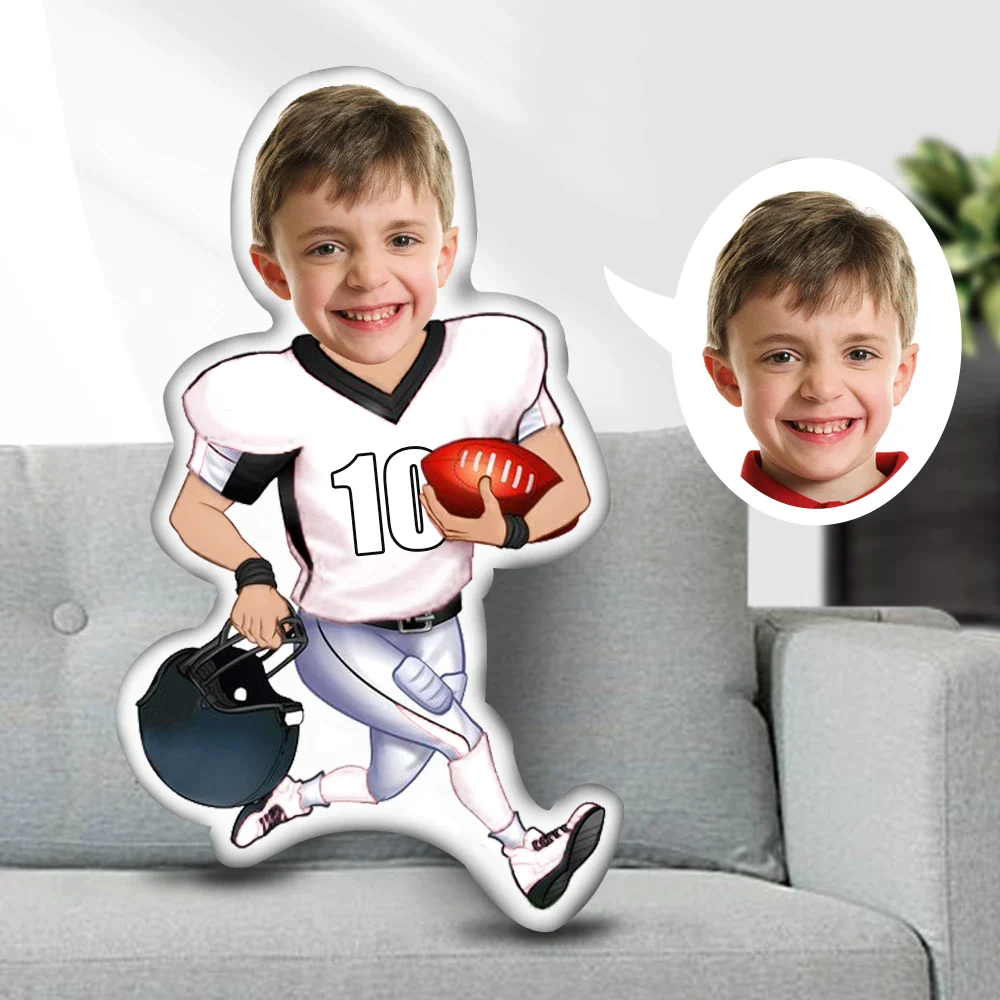 Custom Photo Face Pillow American Football Sporter NFL Face Pillow, Face Picture Pillow Doll