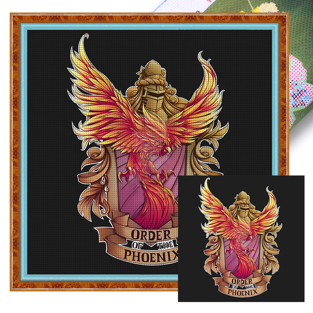 Harry Potter Order Of The Phoenix Logo 11CT (50*50CM) Stamped Cross Stitch gbfke