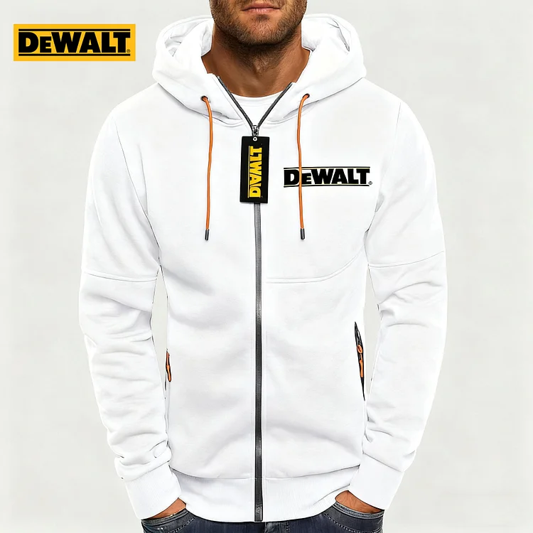 Kurtka sportowa męska Dewalt na wiosnę i jesień z kapturem, nowa
