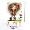 Quirky Girl-Paint by Numbers Quirky Girl 40*40CM