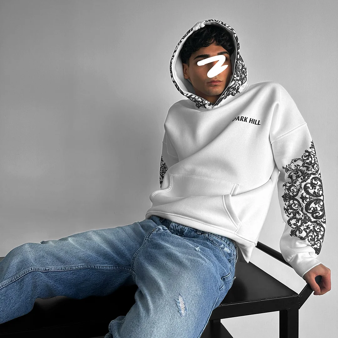 Oversize Carpet Pattern Hoodie