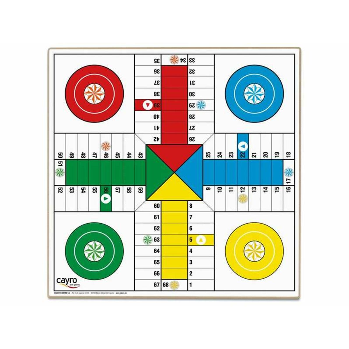 Parch&iacute;s and Oca Board Cayro 33 x 33 cm (33 x 33 cm)