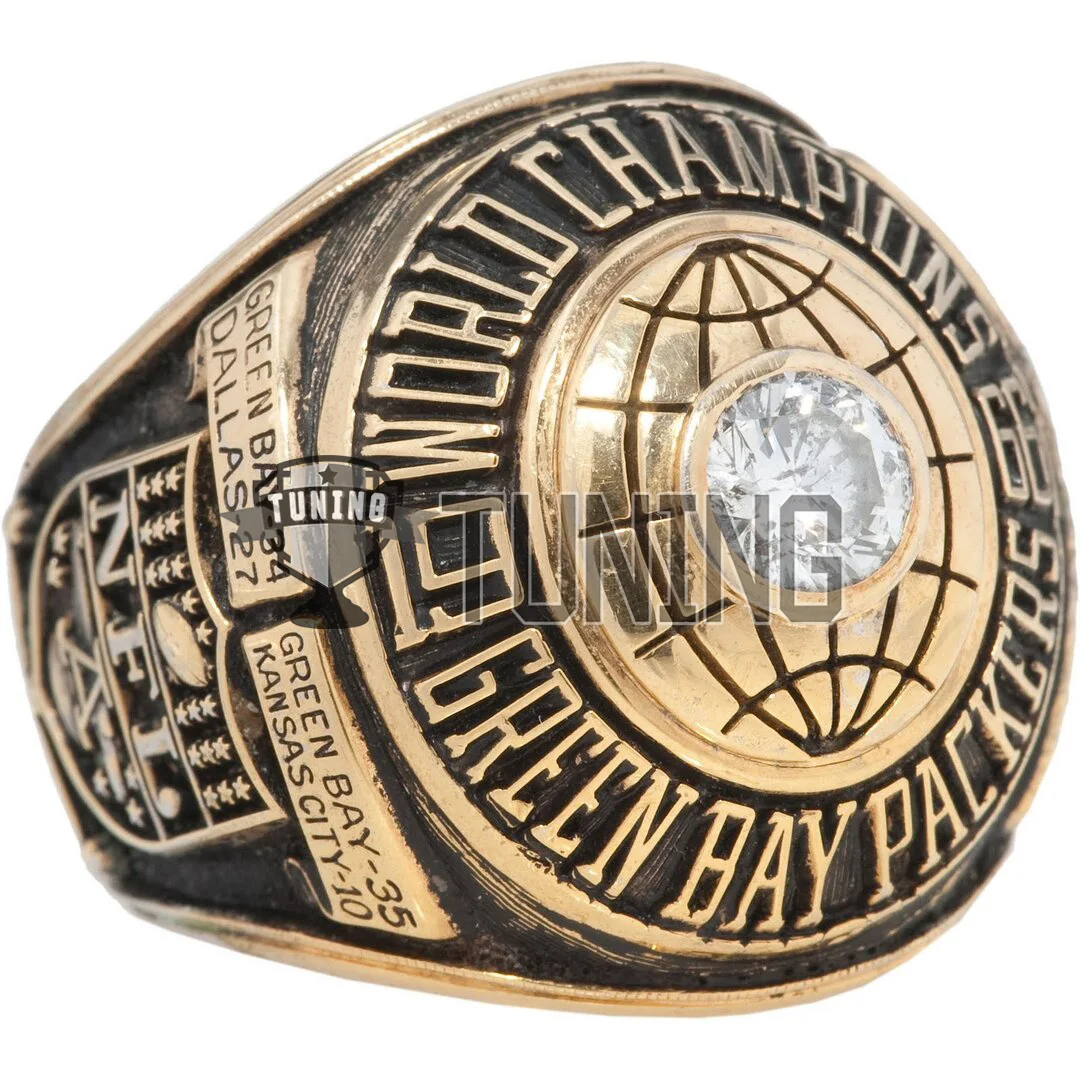 Green Bay Packers Super Bowl 4 Ring Set (1966, 1967, 1996, 2010) – Rings  For Champs