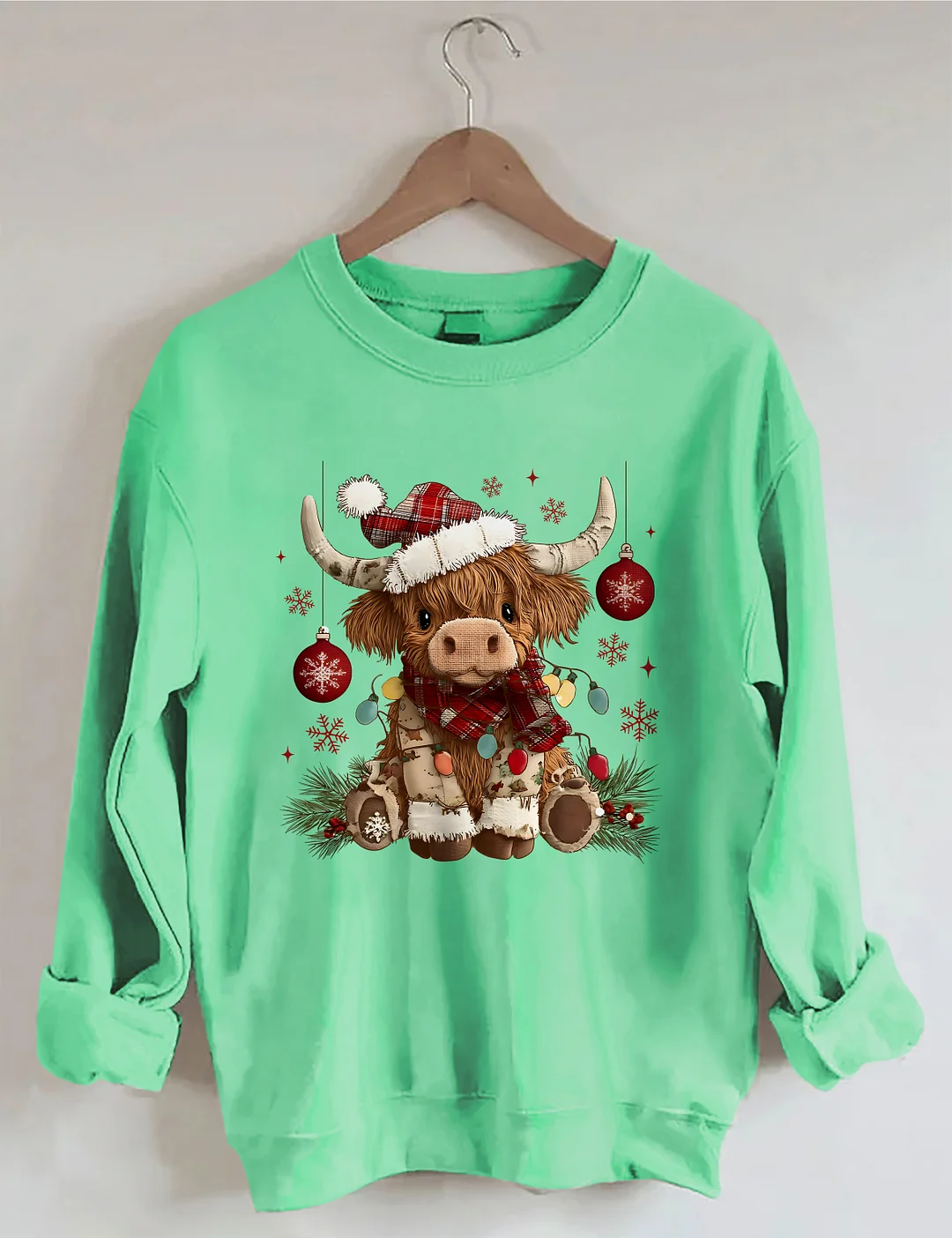 Christmas Cow Sweatshirt