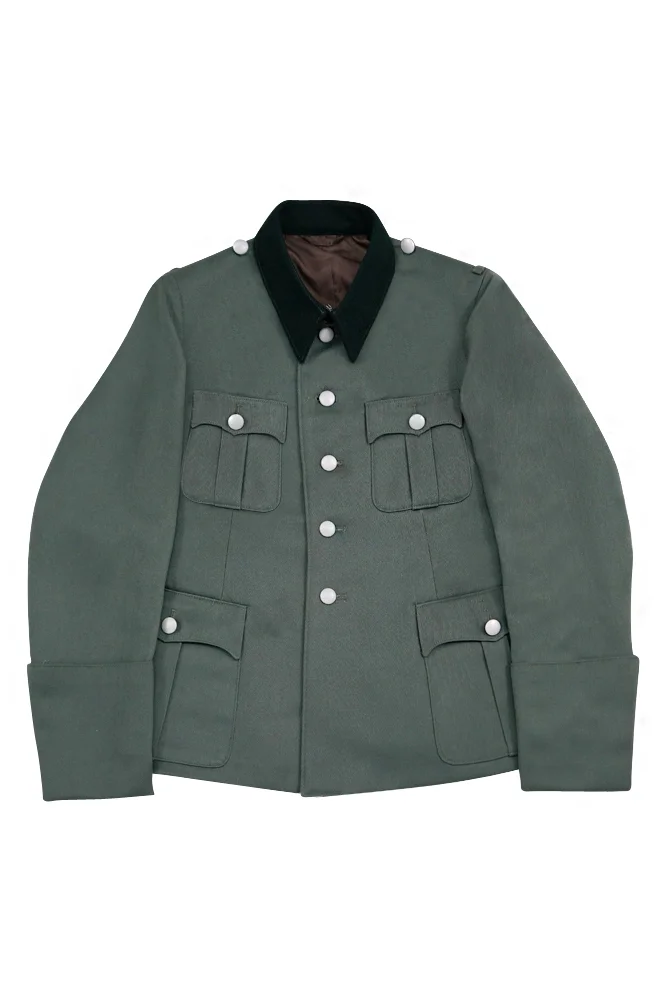   Elite German M1936 Officer Gabardine Black Collar Service Tunic Jacket German-Uniform
