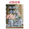 Porcelain Camellia-11CT Stamped Cross Stitch 50*70cm/19.69*27.56in(Big Size)