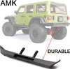 AMK Aluminum Alloy RC Crawler Car Front Rear Bumper with Tow Hook Winch Base for 1/6 SCX6 Jeep JLU Wrangler 4WD Upgrade Parts-2 in 1 Blue (2 in 1 Blue)