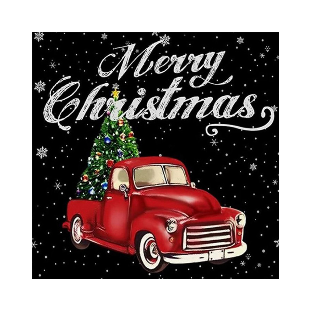 

Christmas Vintage Car - Round/Square Drill Diamond Painting 30*30CM, Round diamond 30*30cm, 501 Original