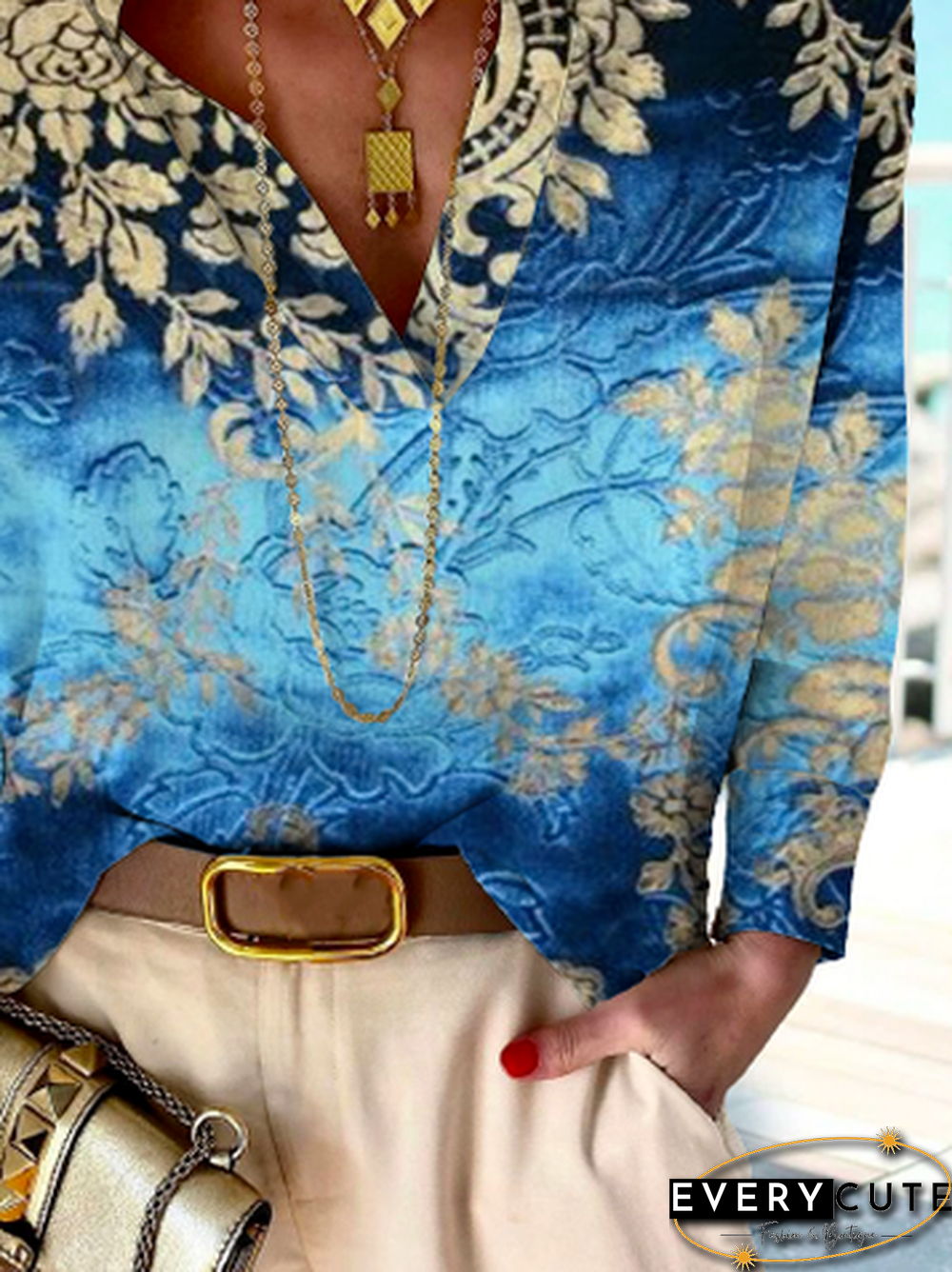 Loose Casual Ethnic Tops