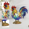 >SALE<Diamond Painting Desktop Decor with Light for Office Desktop Decor (Rooster)