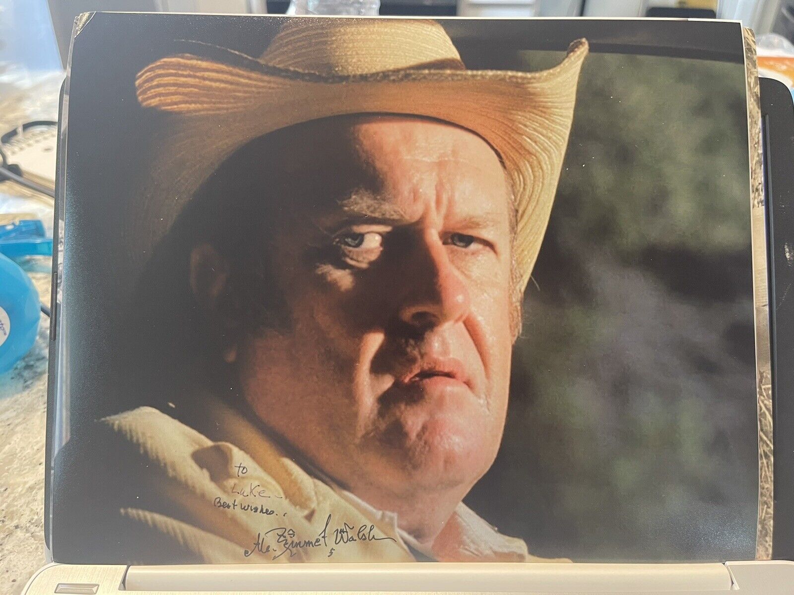 M. Emmett Walsh Hand Signed 8x10 Blood Simple Authentic Autograph Beckett BAS C