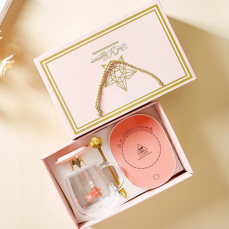 Cute Flower Glass Water Bottles 1 Set