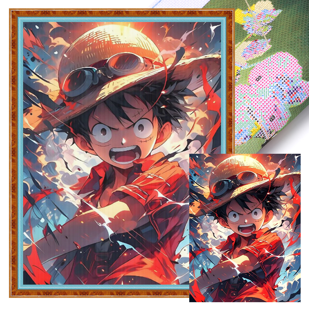 Luffy Full 11CT Pre-stamped Canvas(40*55cm) Cross Stitch